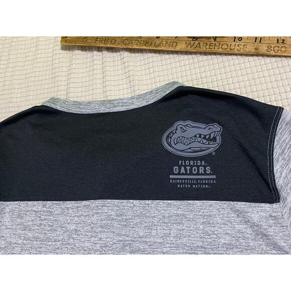 Nike Henley T Shirt Mens Medium Florida Gators Gray Heathered Dri Fit - Picture 7 of 9